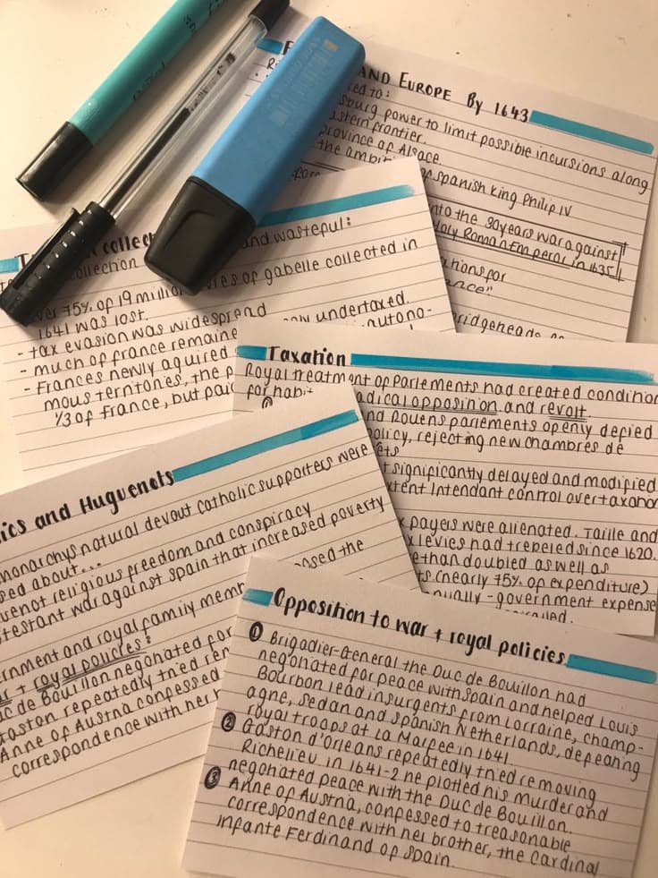 Study Flashcards Background